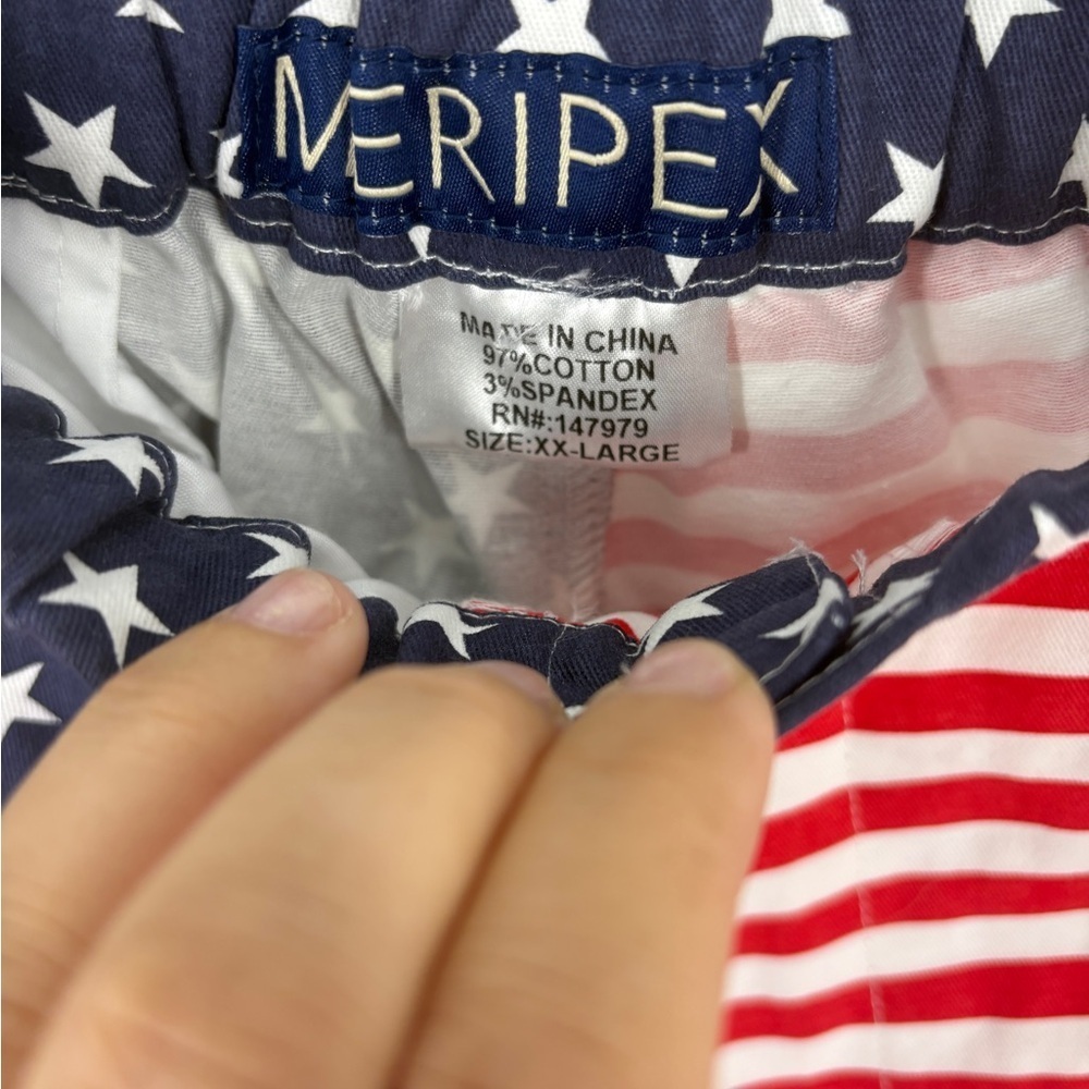 Meripex Apparel Company Old Glory  XXL USA Flag Shorts - Picture 3 of 4